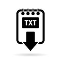 Download text file icon