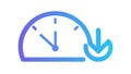 Download Time Indicator Icon, vector design Generative AI Royalty Free Stock Photo