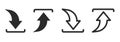 Download upload arrow button vector simple pictogram, minimum maximum symbol glyph set line outline art, import export ui action