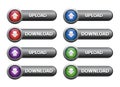 Download and Upload Button Royalty Free Stock Photo