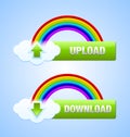 Download and upload buttons