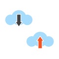 Download and upload cloud Icon Download upload cloud Royalty Free Stock Photo