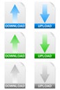 Download upload icons Royalty Free Stock Photo