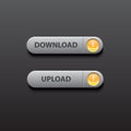 Download and upload realistic button vector icon for your design