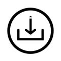 Download vector icon, install symbol. Modern, simple flat vector illustration for web site