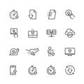 Download icons in thin line style Royalty Free Stock Photo