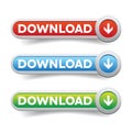 Download web button call to action Royalty Free Stock Photo
