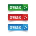Download web button set Royalty Free Stock Photo