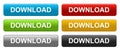 Download web buttons on white Royalty Free Stock Photo