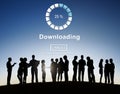 Downloading Online Website Technology Concept Royalty Free Stock Photo