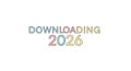 Downloading 2026 progress bar animation future loading screen concept graphic Royalty Free Stock Photo