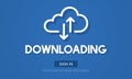 Downloading Technology Online Website Storage Concept Royalty Free Stock Photo