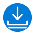 DownloadLine Style vector icon which can easily modify or edit