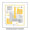 Downloads data folder
