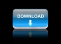 downloads web button Royalty Free Stock Photo