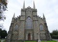 Down Cathedral with Celtic High Cross in Downpatrick, Northern Ireland Royalty Free Stock Photo