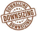 downsizing brown stamp