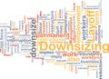 Downsizing word cloud Royalty Free Stock Photo