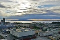 The downtown Anchorage skyline Royalty Free Stock Photo