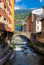 Andorra la Vella downtown Royalty Free Stock Photo