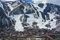 Downtown Aspen, Colorado in the Winter During the Day with the Mountains in the Background Royalty Free Stock Photo