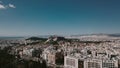 Downtown of Athens. Acropolis of Greece. View over the city from above. white city. Royalty Free Stock Photo