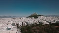 Downtown of Athens. Acropolis of Greece. View over the city from above. white city. Royalty Free Stock Photo