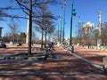 Downtown Atlanta Centennial olympic park clear blue sky Royalty Free Stock Photo