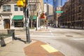 Downtown Atlanta city scene with empty streets