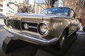 Downtown Atlanta Georgia plymouth car on display old car front mint