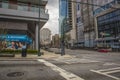 Downtown Atlanta no traffic on empty streets Royalty Free Stock Photo