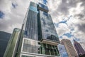 Downtown Atlanta Tall skyscrapers with blue skies and clouds Royalty Free Stock Photo