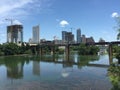 Downtown Austin - Ladybird Lake Royalty Free Stock Photo