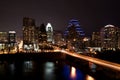 Downtown Austin Texas Cityscape at Night Royalty Free Stock Photo