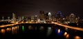 Downtown Austin Texas Cityscape at Night Royalty Free Stock Photo