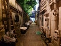 The downtown back-alleys