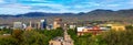 Downtown Boise, Idaho, with Capitol Blvd leading to the Idaho State Capitol Royalty Free Stock Photo