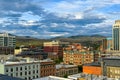 Downtown Boise, Idaho skyline on a summer evening Royalty Free Stock Photo