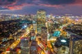 Downtown Boston city skyline cityscape of Massachusetts