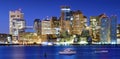 Downtown Boston Panorama Royalty Free Stock Photo