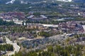 Downtown Breckenridge, Colorado in the Winter During the Day with the Mountains in the Background Royalty Free Stock Photo