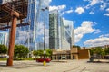 Downtown Buckhead cityscape in the summer