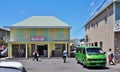 Downtown Charlestown, the capital of Nevis, an island in the Caribbean Royalty Free Stock Photo