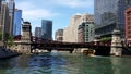 Downtown Chicago as seen from the Chicago River.