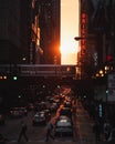 Downtown Chicago Henge Royalty Free Stock Photo