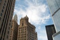 Downtown Chicago Modern and Old Buildings Cityscape Royalty Free Stock Photo