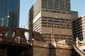 Downtown Chicago Modern and Old Buildings Cityscape Royalty Free Stock Photo