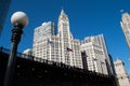 Downtown Chicago Modern and Old Buildings Cityscape Royalty Free Stock Photo