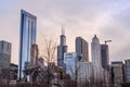 Downtown Chicago shot from Grant Park Royalty Free Stock Photo