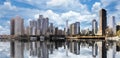 Downtown Chicago Cityscape Skyline Reflections Royalty Free Stock Photo